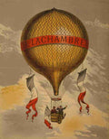 Poster 1890 1900 Henri Lachambre balloon A4 Photo Print