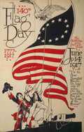 Poster 1917 140th flag day 1777 1917 A4 Photo Print