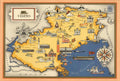 Poster Italian Map Veneto Venice Travel 1939 A4 Photo Print