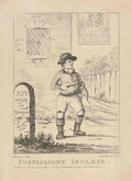 Postiglione Inglese London GB Cartoon Vintage Retro Advert Poster