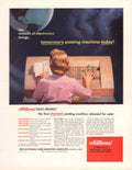 Postronic Machine Office 1950s Vintage Retro Advert Poster