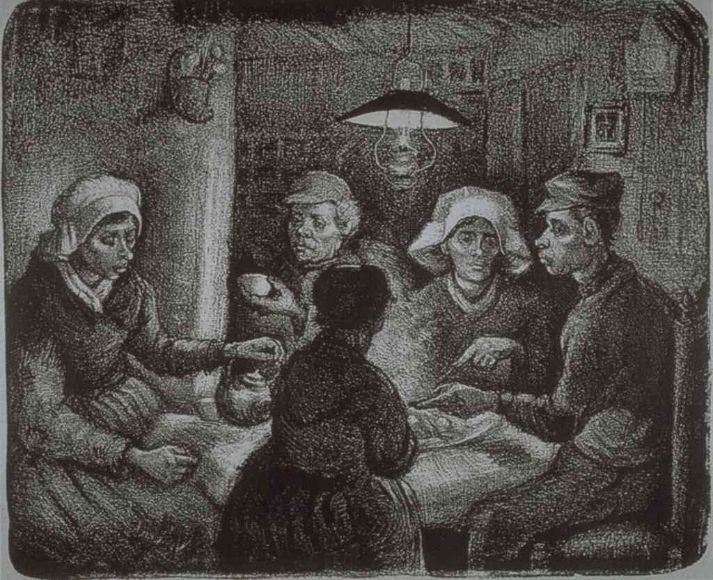 Potato Eaters Van Gogh A4 Photo Print