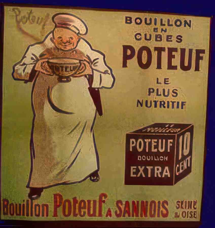 Poteuf Vintage Advert A4 Photo Print