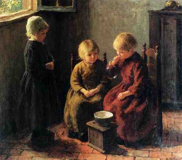 Pothast Bernard Blowing Bubbles A4 Photo Print