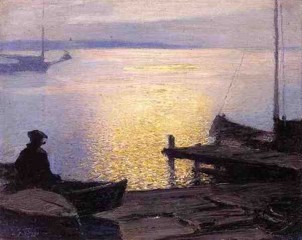 Pothast Edward Along The Mystic River A4 Photo Print