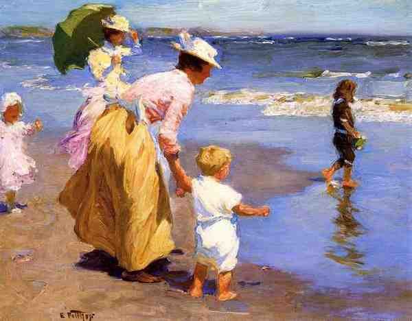 Pothast Edward At The Beach A4 Photo Print