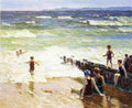 Pothast Edward Bathers By The Shore A4 Photo Print