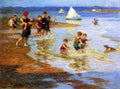 Pothast Edward Children At Play On The Beach A4 Photo Print