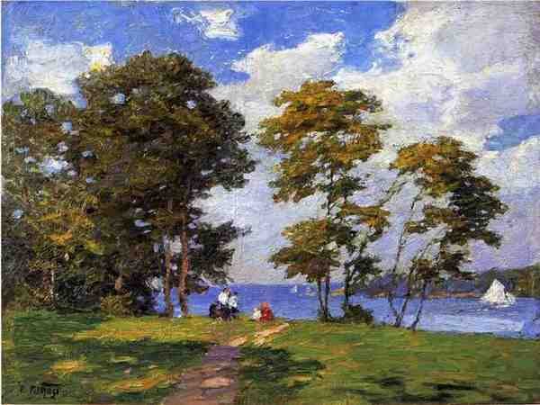Pothast Edward Landscape By The Shore Aka The Picnic A4 Photo Print