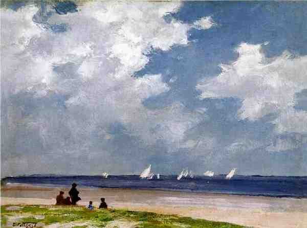 Pothast Edward Sailboats Off Far Rockaway A4 Photo Print