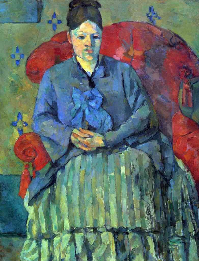 Potrait Of Mme Cezanne In Red Armchair Cezanne A4 Photo Print