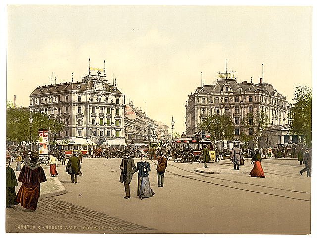 Potsdam Square Berlin Vintage A4 Photo Print