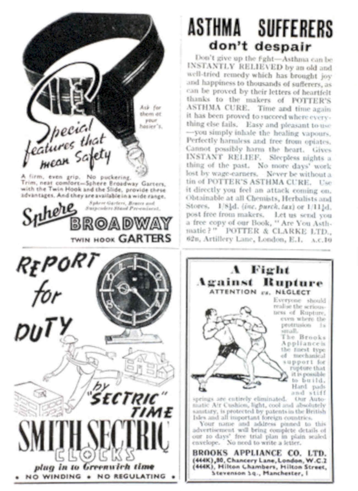 Potters Cure Man Vintage Retro Advert Poster A4 Photo Print