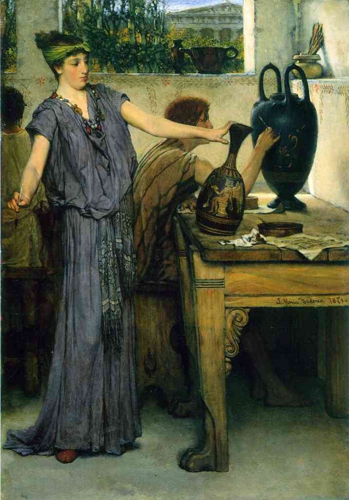 Pottery Painting Alma Tadema A4 Photo Print