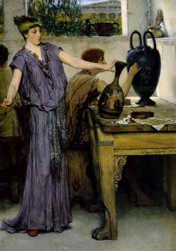 Pottery Painting Lawrence Alma Tadema A4 Photo Print
