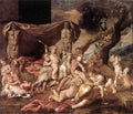 Poussin Bacchanal Of Putti A4 Photo Print