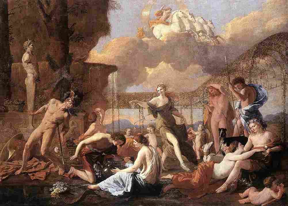 Poussin Empire of Flora Art A4 Photo Print