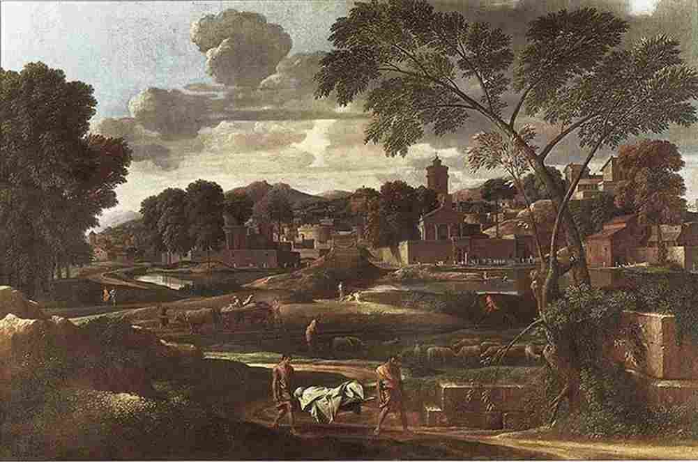 Poussin Funeral of Phocion Art A4 Photo Print