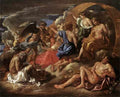 Poussin Helios And Phaeton With Saturn And The Four Seasons A4 Photo Print