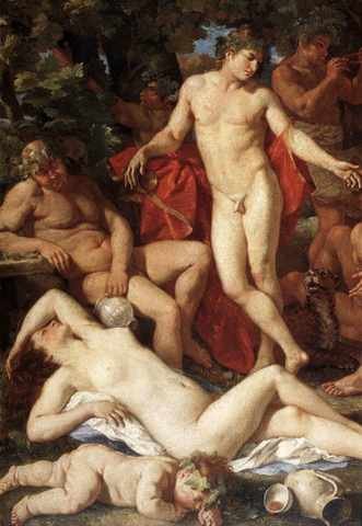 Poussin Midas And Bacchus Detail1 A4 Photo Print
