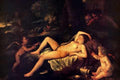 Poussin Nicholas Sleeping Venus And Cupid A4 Photo Print