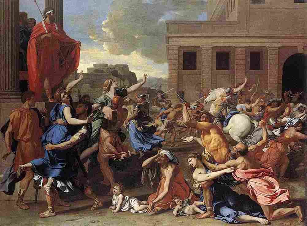 Poussin Rape of the Sabine Women Po Art A4 Photo Print