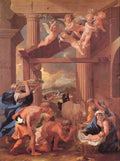 Poussin The Adoration Of The Shepherds A4 Photo Print