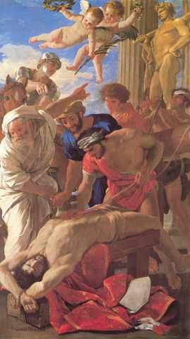 Poussin The Martyrdom Of St Erasmus A4 Photo Print