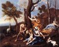 Poussin The Nurture Of Jupiter A4 Photo Print