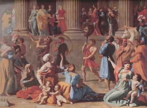 Poussin The Triumph Of David Detail A4 Photo Print