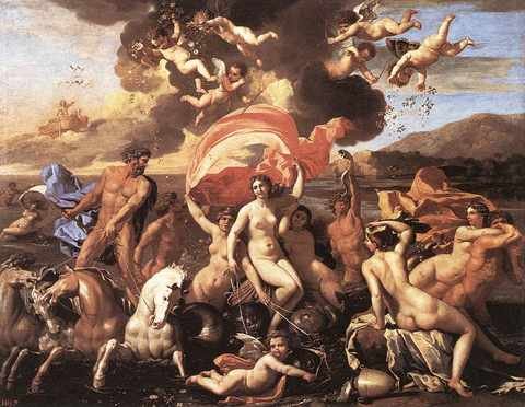 Poussin The Triumph Of Neptune A4 Photo Print
