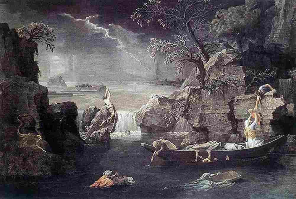 Poussin Winter Art A4 Photo Print