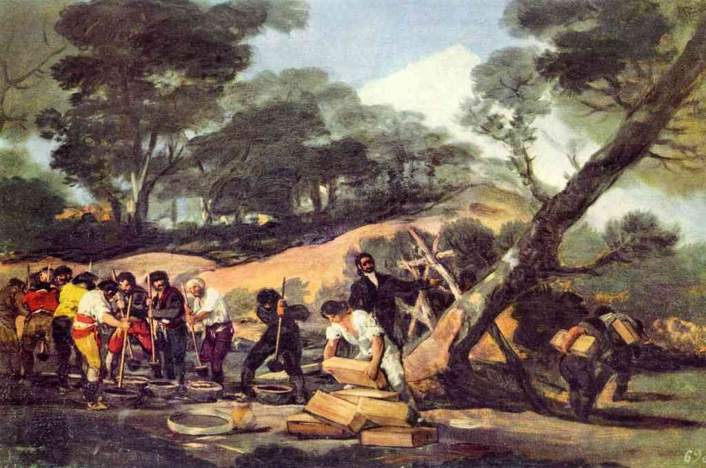 Powder Production In The Sierra De Tardienta Goya A4 Photo Print