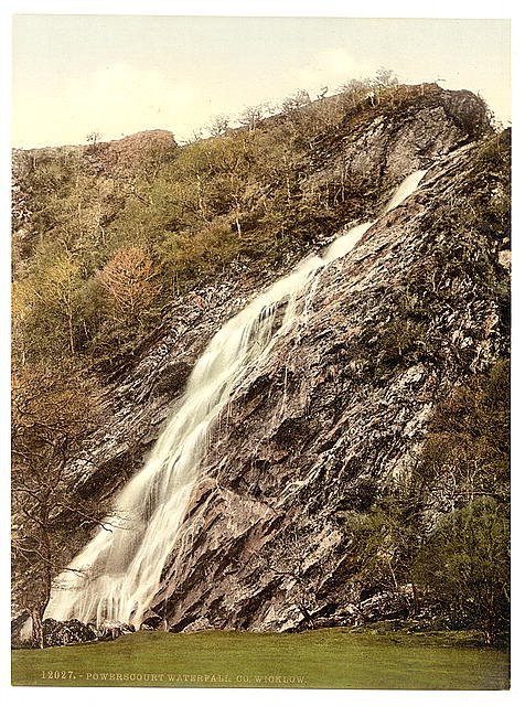 Powerscourt Waterfall County Wicklow Vintage A4 Photo Print