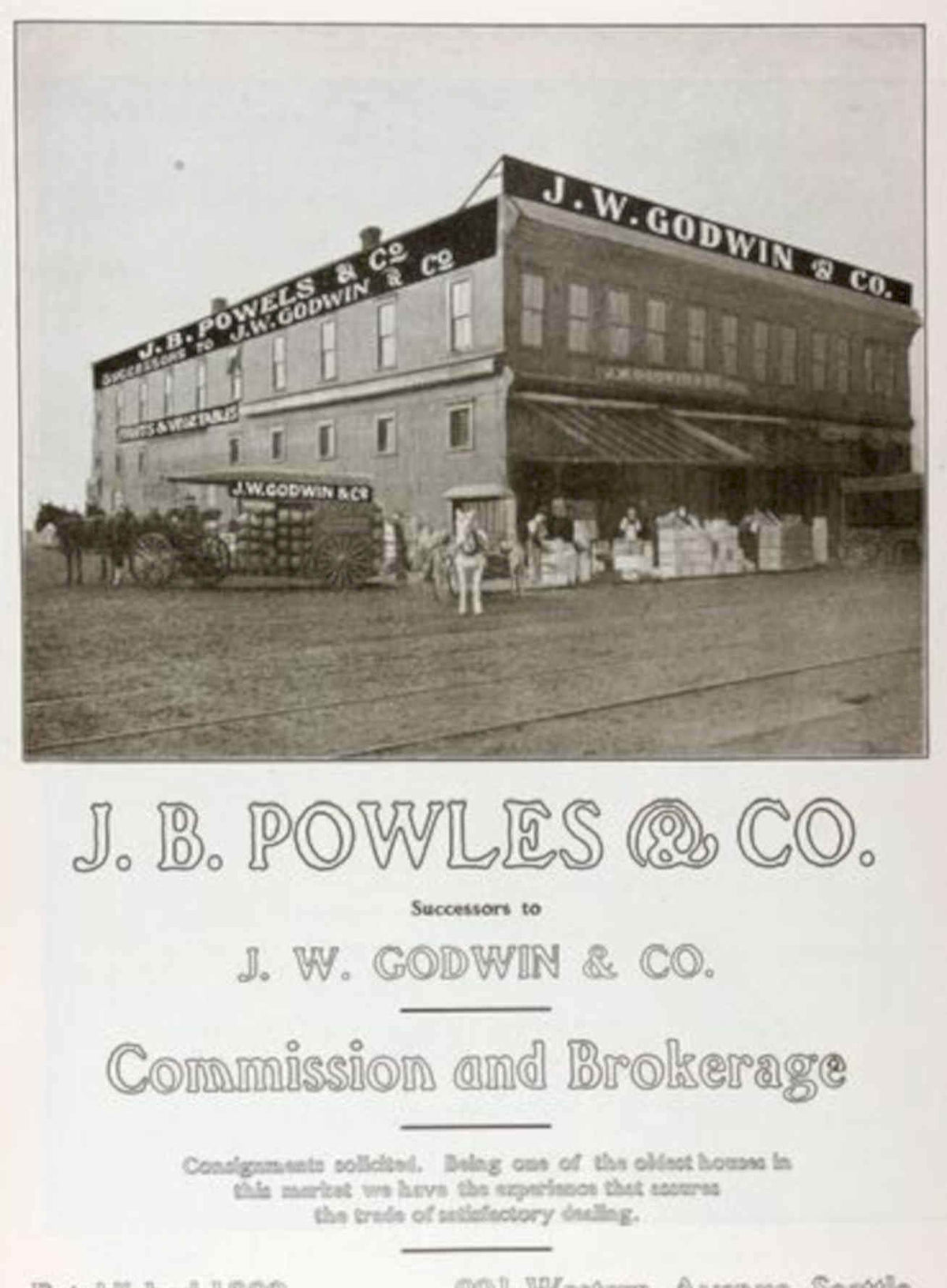 Powles Godwin Produce Vintage Retro Advert Poster A4 Photo Print