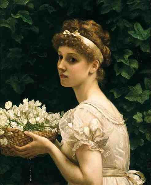 Poynter Edward J Pea Blossoms A4 Photo Print