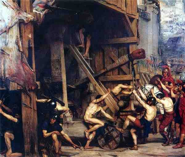 Poynter Sir Edward John The Catapault Amk A4 Photo Print