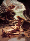 Poynter The Cave Of The Storm Nymphs A4 Photo Print