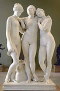 Pradier Jean Jacques Les Trois Graces Art A4 Photo Print
