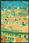 Prague Praha 248017 Rooftops Of Prague A4 Limited Edition Watercolour Print