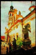 Prague Praha 248042 St. Loreto A4 Limited Edition Watercolour Print
