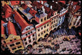 Prague Praha 248051 Old Town Square From The Town Hall Clock Tower A4 Limited Edition Watercolour Print