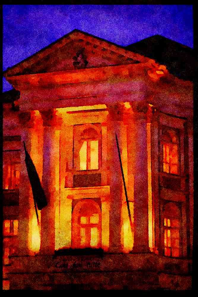 Prague Praha 248093 The Estates Theater, Built In 1785 A4 Limited Edition Watercolour Print
