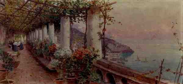 Pratella Attilio Pergola In Amalfi A4 Photo Print