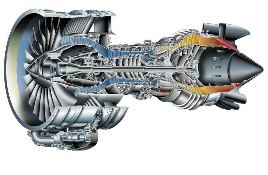 Pratt Whitney PW6000 cutaway A4 Photo Print