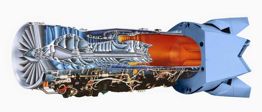 PrattWhitney f119 cutaway A4 Photo Print