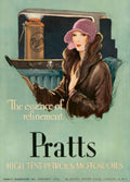Pratts High Test 2 1930s Vintage Retro Advert Poster