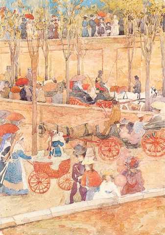 Prendergast Afternoon Pincian Hill A4 Photo Print