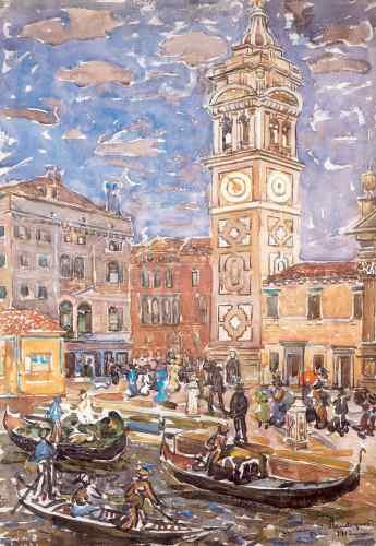 Prendergast Santa Maria Formosa Venice  A4 Photo Print