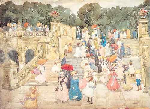 Prendergast The Mall Central Park  A4 Photo Print